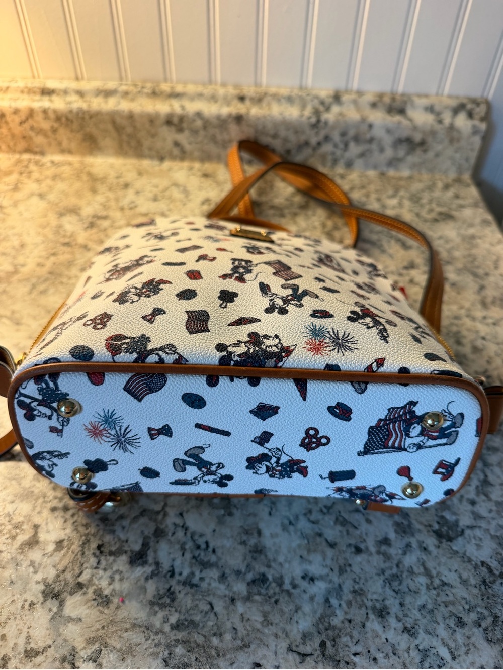 Dooney & Bourke Americana ๐บ๐ธ Mini Backpack Disney Mickey Patriotic Print New - Picture 6 of 11